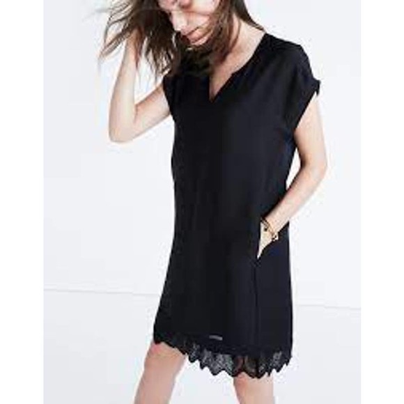 Madewell Dresses & Skirts - Madewell Duskway Eyelet Dress Black Women's Size Small